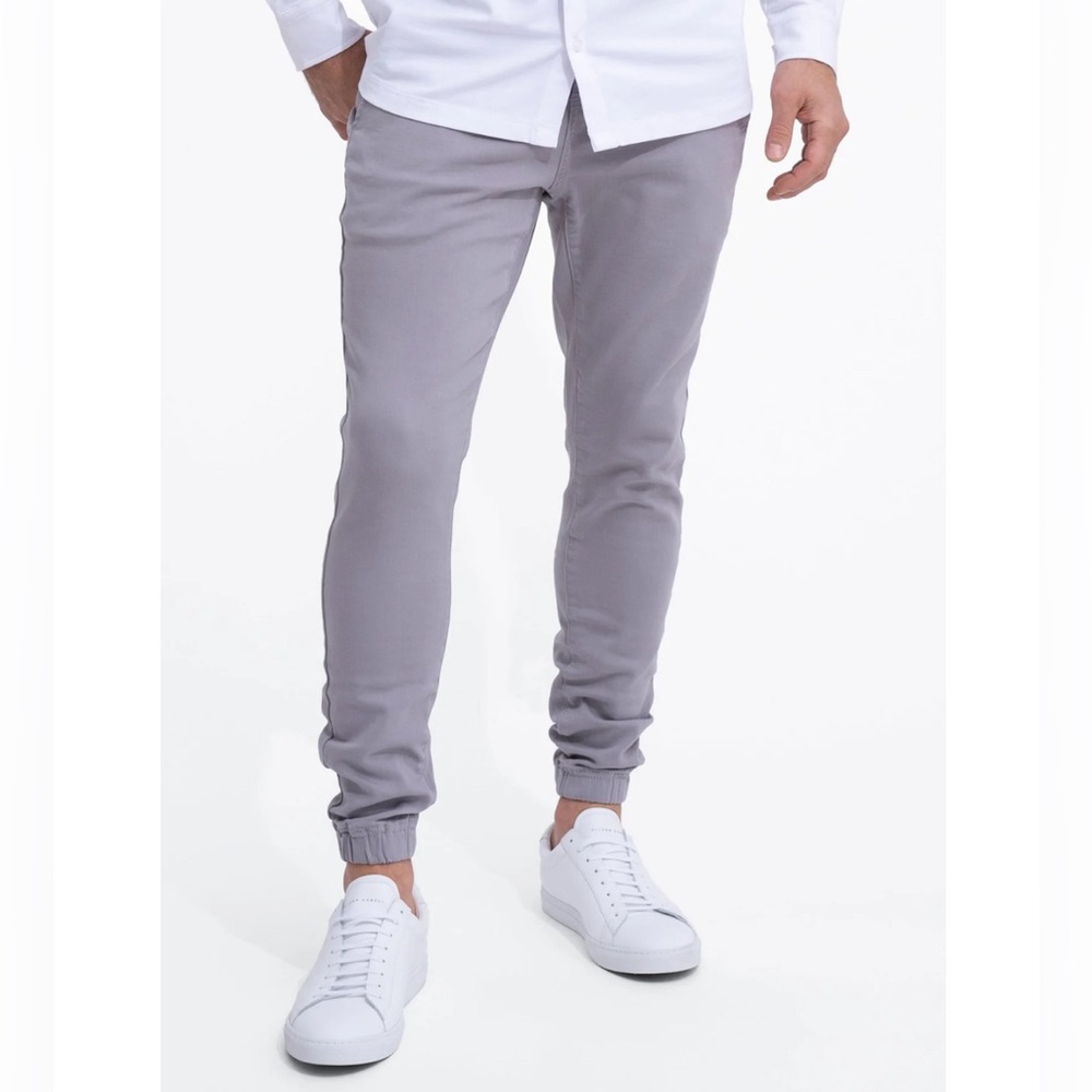 SWET TAILOR duo joggers light grey